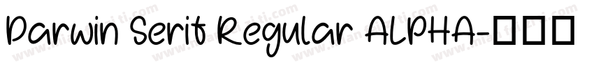 Darwin Serif Regular ALPHA字体转换